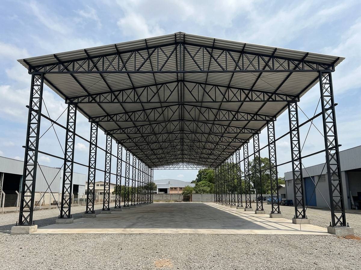 Estrutura De GalpÃ£o 15x45 675mÂ²